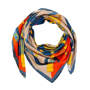 روسری زنانه مدل نخی مجلسی ابریشم  کد 688