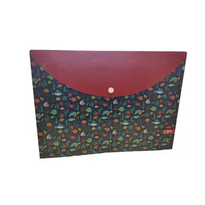 پوشه دکمه دار کلیپس طرح دریا