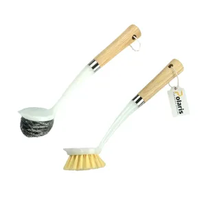 ست فرچه و سیم ظرفشویی پولاریس مدل دسته دار مجموعه 2 عددی