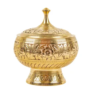 قندان برنزی مدل پایه دار