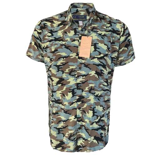 پیراهن آستین کوتاه مردانه مدل هاوایی کد AR405