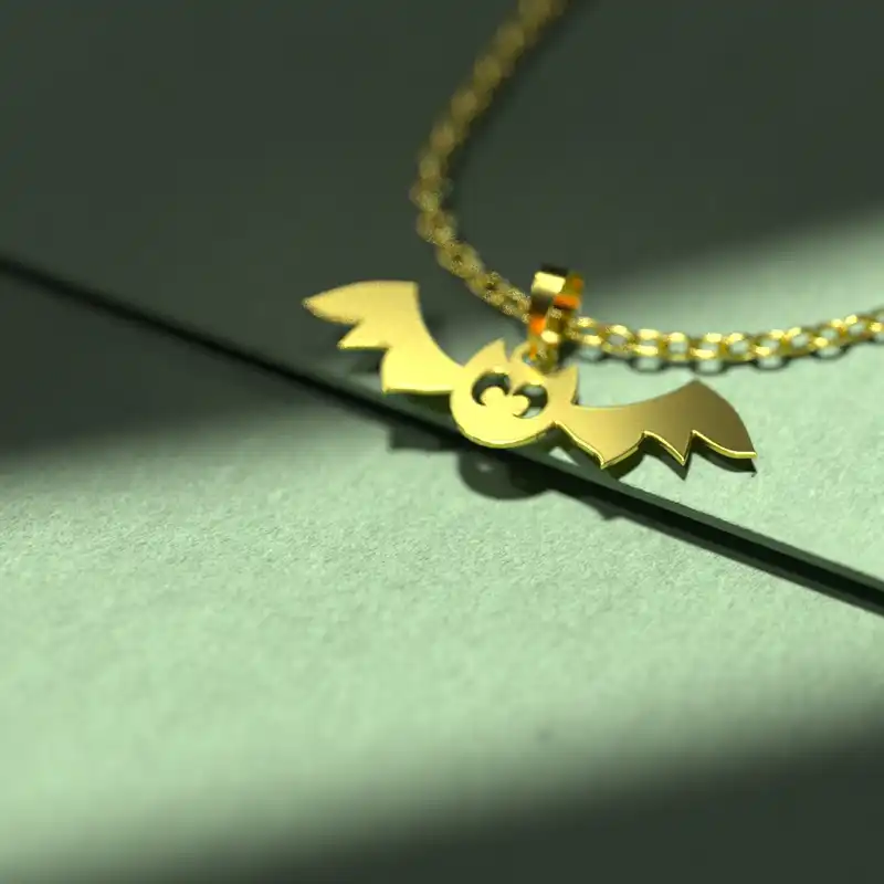 گردنبند طلا 18 عیار زنانه مدوپد مدل هالووین کد G3-1-1095