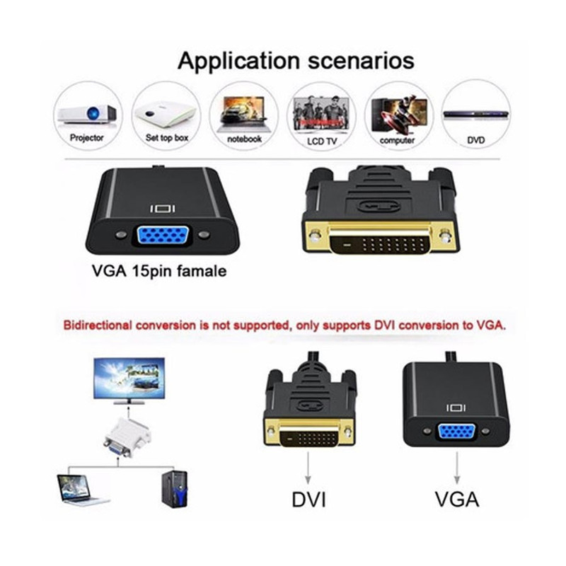 مبدل DVI به VGA مدل Active
