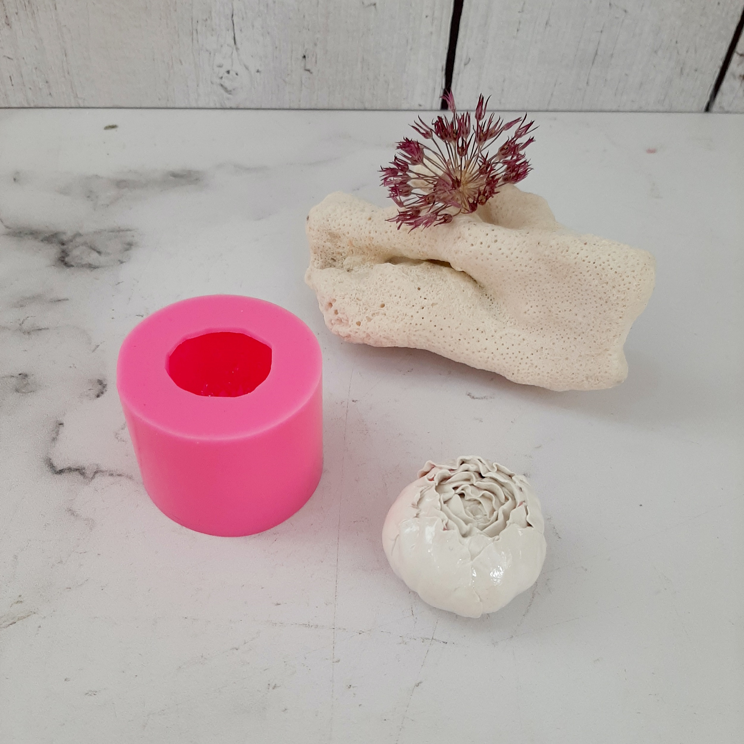 قالب شمع مدل رز پیونی کد 4