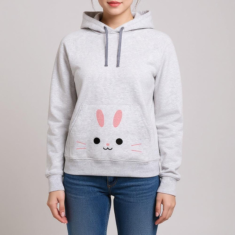 هودی زنانه طرح خرگوش کد F235