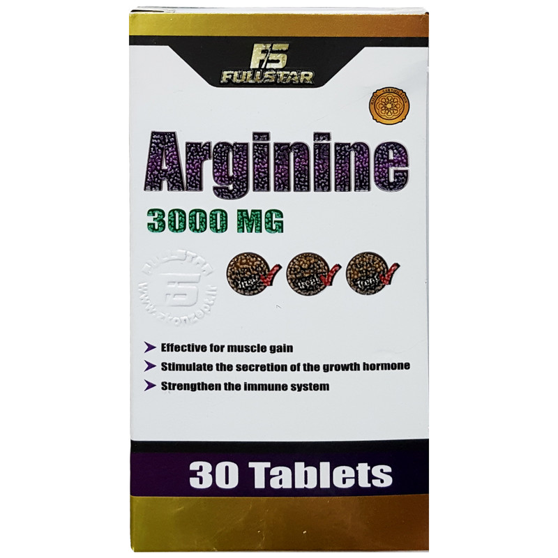 قرص آرژنین فول استار-1000 میلی گرم بسته 30 عددی