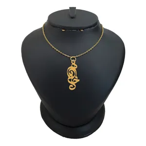 گردنبند طلا 18 عیار زنانه الن نار مدل اسم خاطره 138