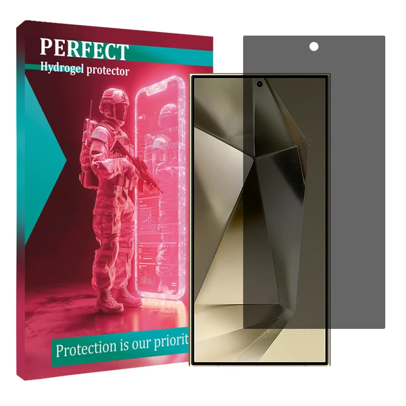 محافظ صفحه نمایش حریم شخصی پرفکت مناسب برای گوشی موبایل سامسونگ Galaxy S24 Ultra