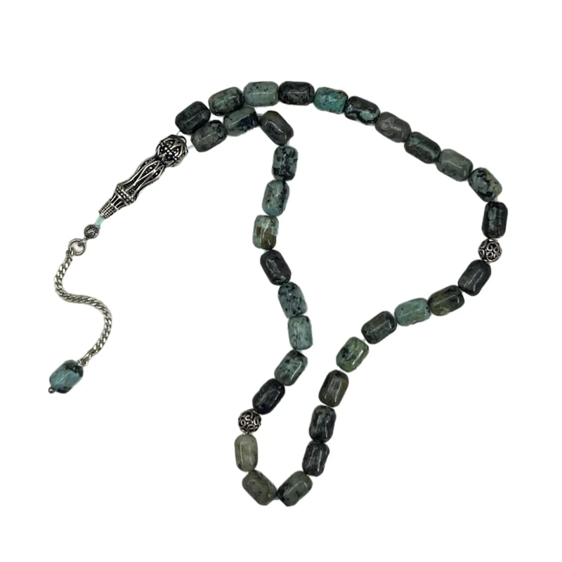 تسبیح نقره گالری ظهیرالدینی مدل فیروزه FIR-33-03