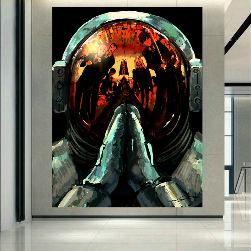 پوستر طرح فضانوردی مدل انیمه Chainsaw Man کد AR22590