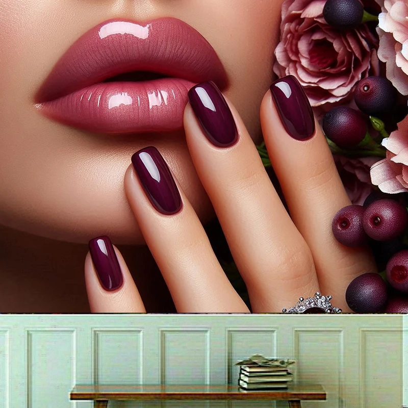 کاغذ دیواری طرح آرایشگاه زنانه مدل لاک کد KF542