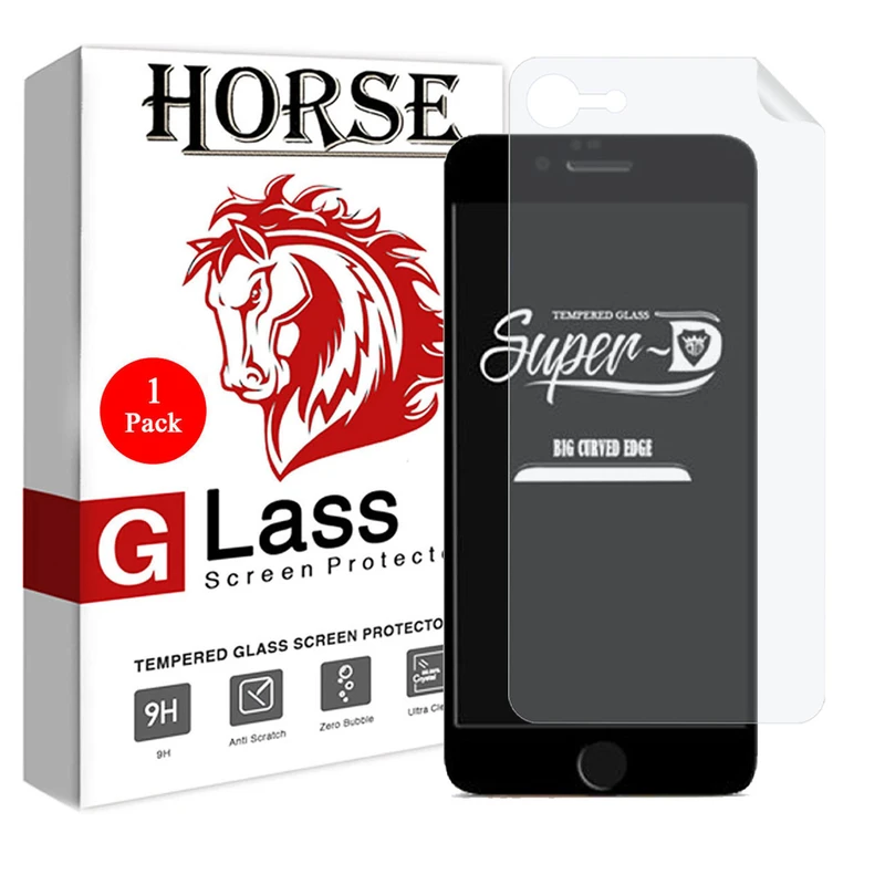 محافظ صفحه نمایش هورس مدل 2SN-Glass مناسب برای گوشی موبایل اپل iPhone 6s Plus به همراه محافظ پشت گوشی