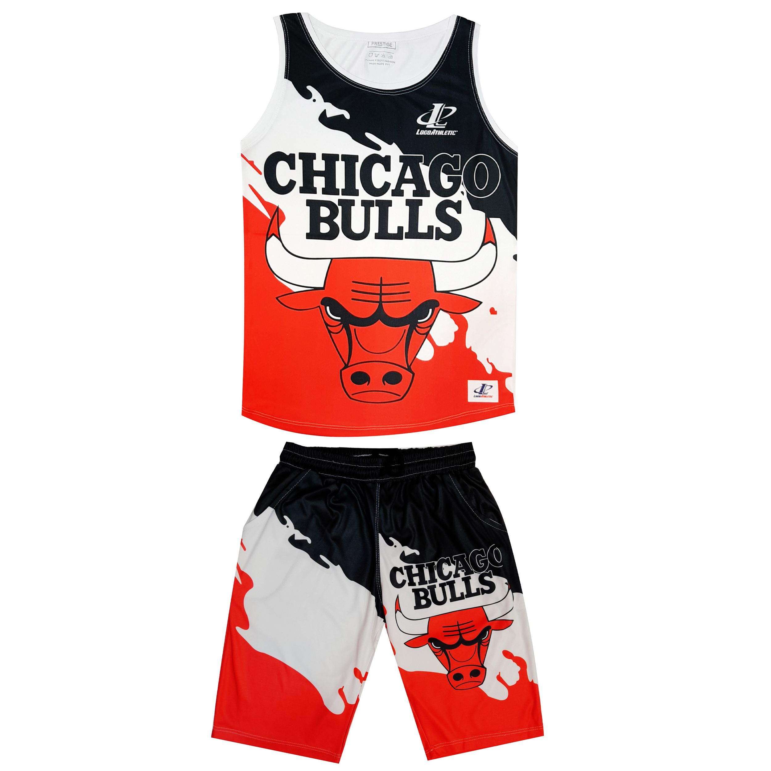 ست تاپ و شلوارک ورزشی مردانه مدل CHICAGO BULLS کد CH01