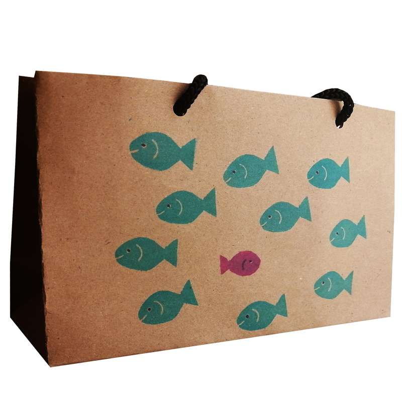 پاکت هدیه مدل ماهی بسته 2 عددی