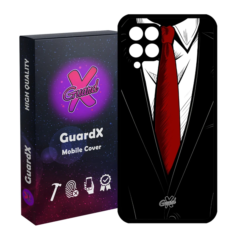 کاور گارد ایکس طرح کروات مدل Glass10209 مناسب برای گوشی موبایل سامسونگ Galaxy A12
