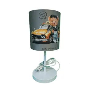 آباژور رومیزی کودک مدل تدی تاکسی کد A-134