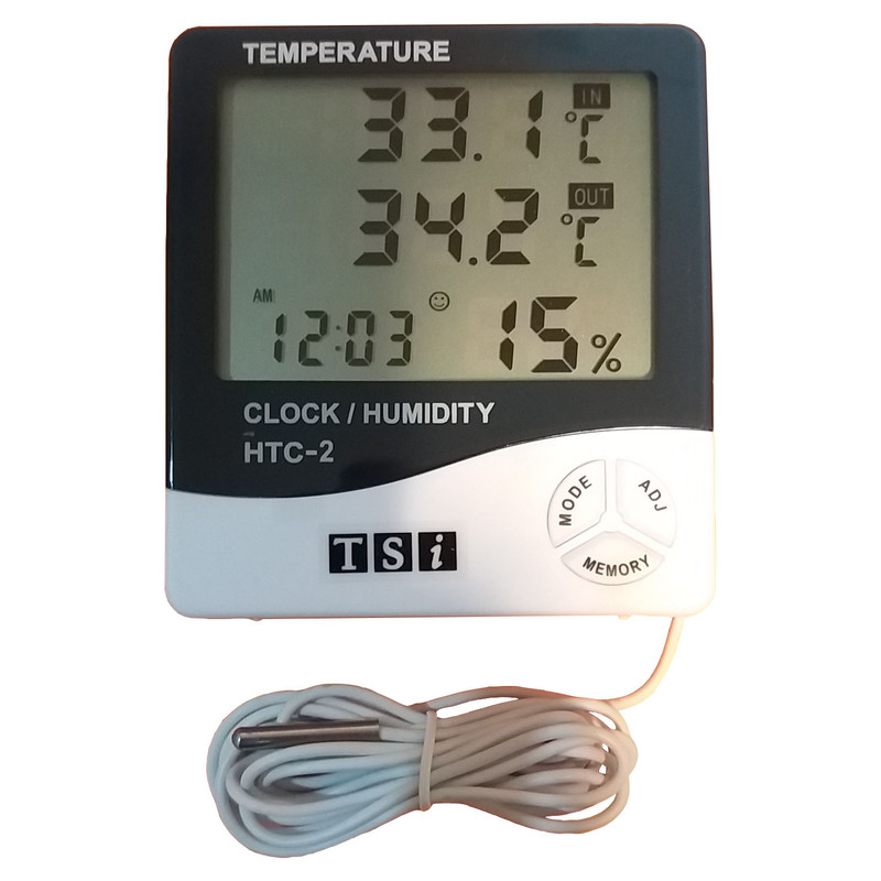 دماسنج و رطوبت سنج تی اس آی مدل HTC-2