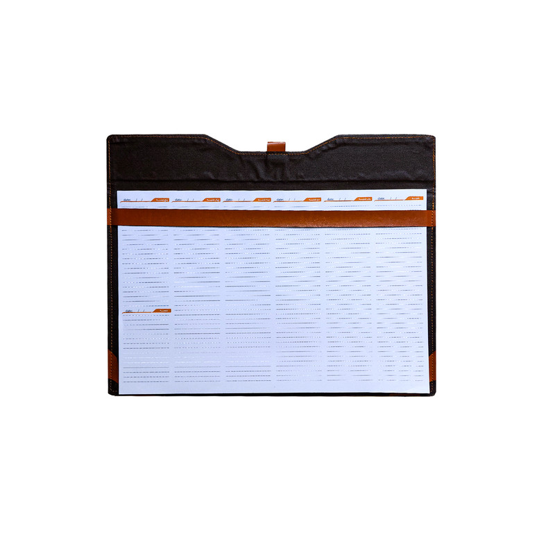 تقویم رومیزی سال 1404 مدل منشی طرح بدون تاریخ به همراه یدک و خودکار گیره بسته 3 عددی