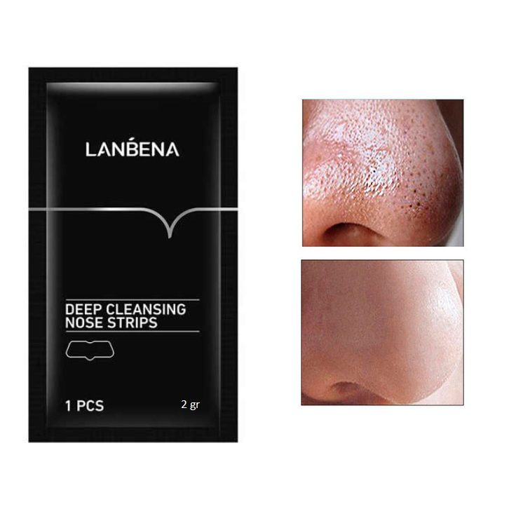 ماسک بینی لانبنا مدل ذغال فعال بامبو وزن 2 گرم بسته 6 عددی