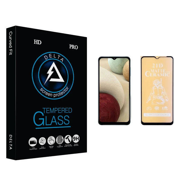 محافظ صفحه نمایش سرامیکی دلتا مدل Fit مناسب برای گوشی موبایل سامسونگ Galaxy A12