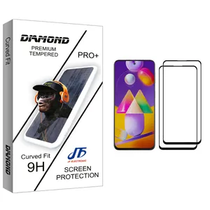 JF Diamond glass Screen Protector For Samsung Galaxy M31s Pack Of 2