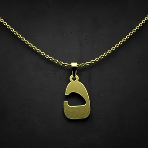 گردنبند طلا 18 عیار زنانه مدوپد مدل حرف د کد I2-1-1842