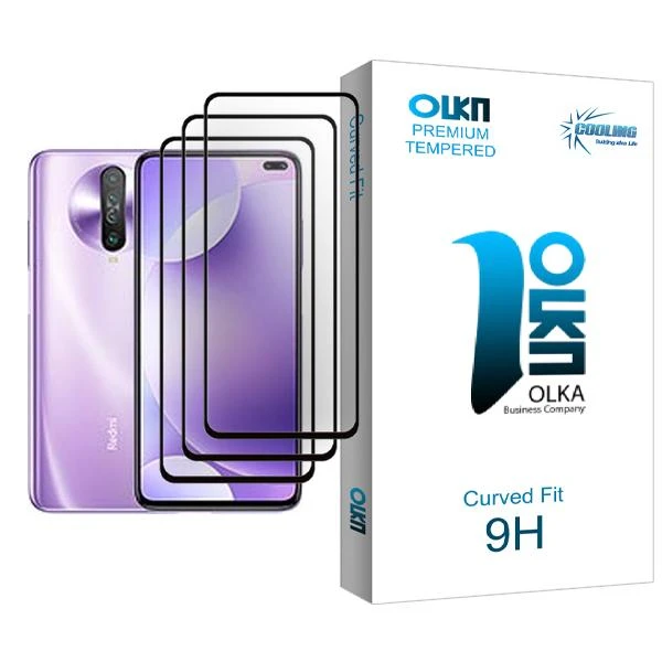 محافظ صفحه نمایش کولینگ مدل Olka Glass MIX003 مناسب برای گوشی موبایل شیائومی Redmi K30 بسته سه عددی