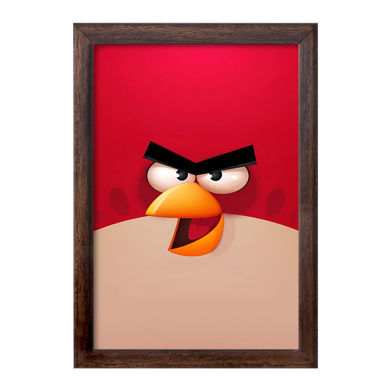 تابلو خندالو طرح پرندگان خشمگین (Angry Birds) کد F3306