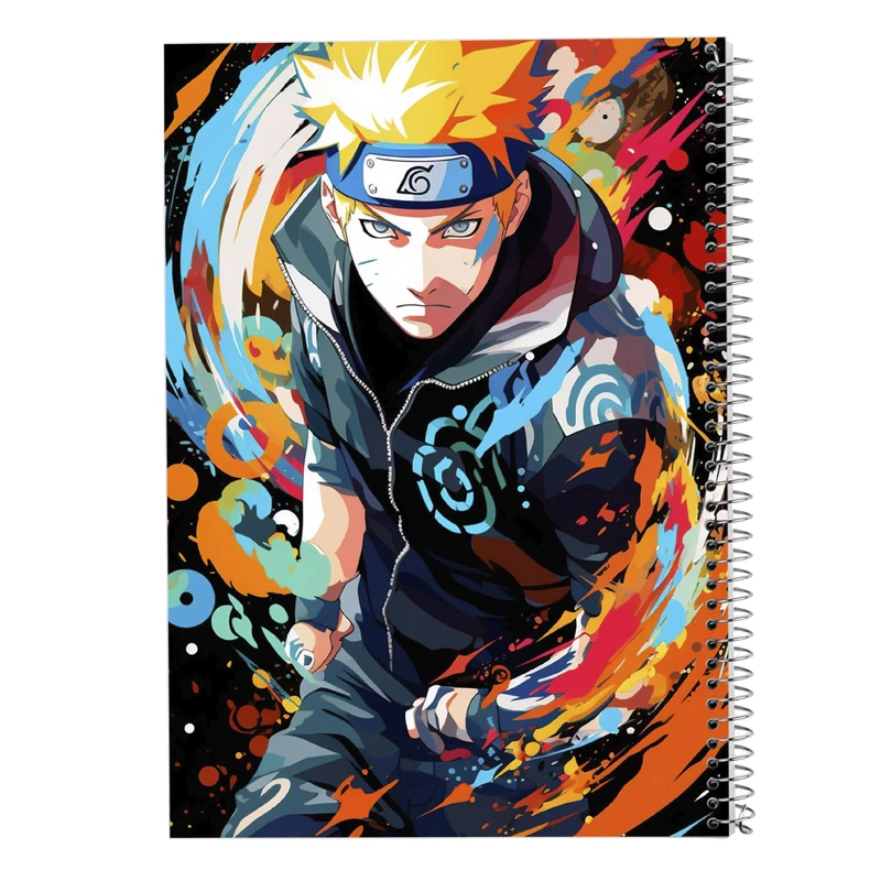 دفتر ژورنال نویسی 50 برگ مدوپد مدل نقطه ای طرح Naroto کد DF11302