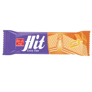 ویفر کارامل و کرم سفید هیت شیرین عسل - 30 گرم بسته 24 عددی