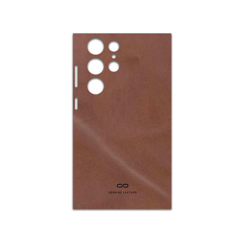 برچسب پوششی ماهوت مدل Matte-Natural-Leather مناسب برای گوشی موبایل سامسونگ Galaxy S23 Ultra