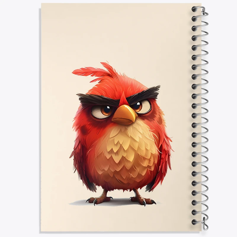 دفتر مشق 100 برگ خندالو طرح پرندگان خشمگین کد N5517