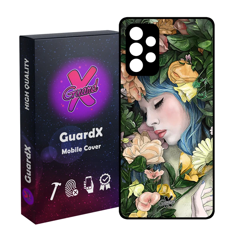 کاور گارد ایکس طرح دختر مدل Glass10304 مناسب برای گوشی موبایل سامسونگ Galaxy A32 4G