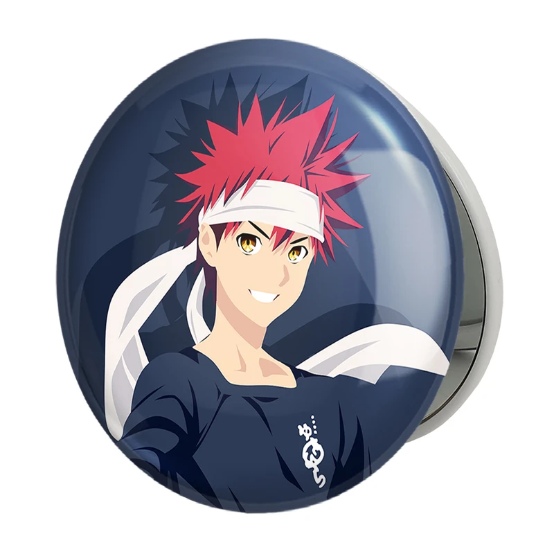 آینه جیبی خندالو طرح سوما انیمه جنگ غذاها Food Wars مدل تاشو کد 17032 