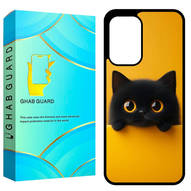 کاور قاب گارد طرح گربه مدل GCHPA33 مناسب برای گوشی موبایل سامسونگ Galaxy A33 5G