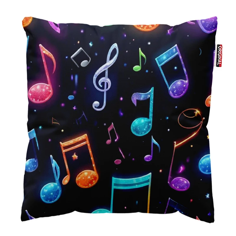 کوسن پاد آفرین طرح موسیقی کد 2763 سایز 30*30 سانتی متر