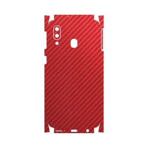 MAHOOT Red-Fiber-FullSkin Cover Sticker for Samsung Galaxy A40