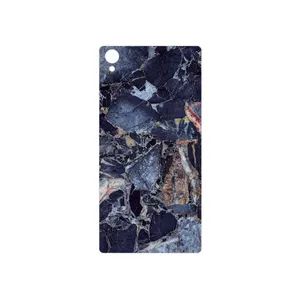 MAHOOT Broken black marble Cover Sticker for Sony Xperia Z1