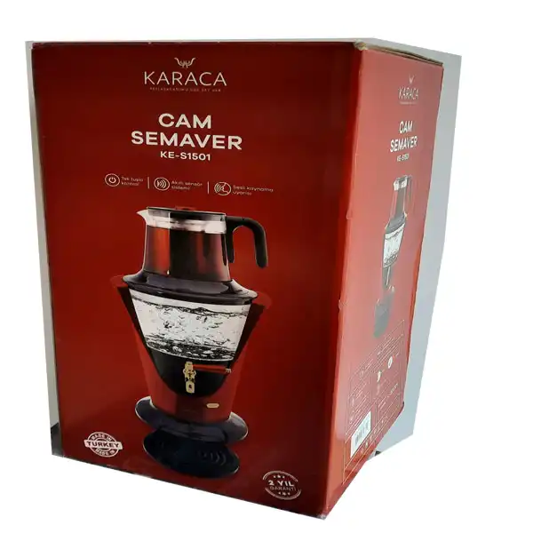 سماور برقی کاراجا مدل شیشه ای