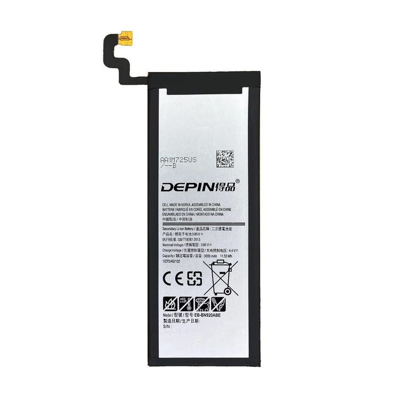 باتری موبایل دپین مدل EB-BN920ABE ظرفیت 3000 میلی آمپر ساعت مناسب برای گوشی موبایل سامسونگ Galaxy NOTE5