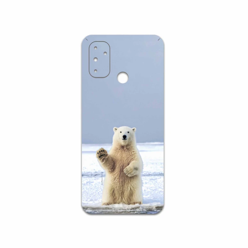 برچسب پوششی ماهوت مدل Polar-bear مناسب برای گوشی موبایل وان پلاس Nord N100