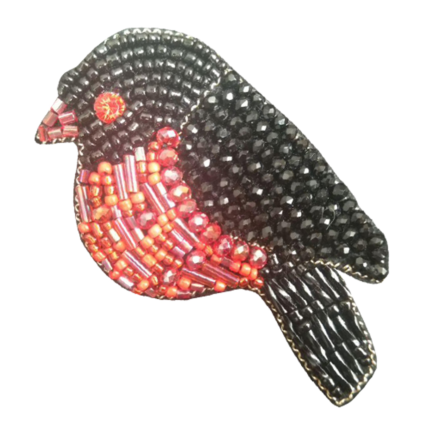 گل سینه زنانه طرح پرنده مدل og