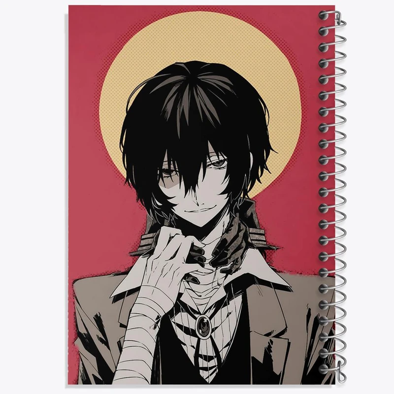 دفتر مشق 50 برگ خندالو مدل دازای سان انیمه سگ های ولگرد بانگو  کد 11793