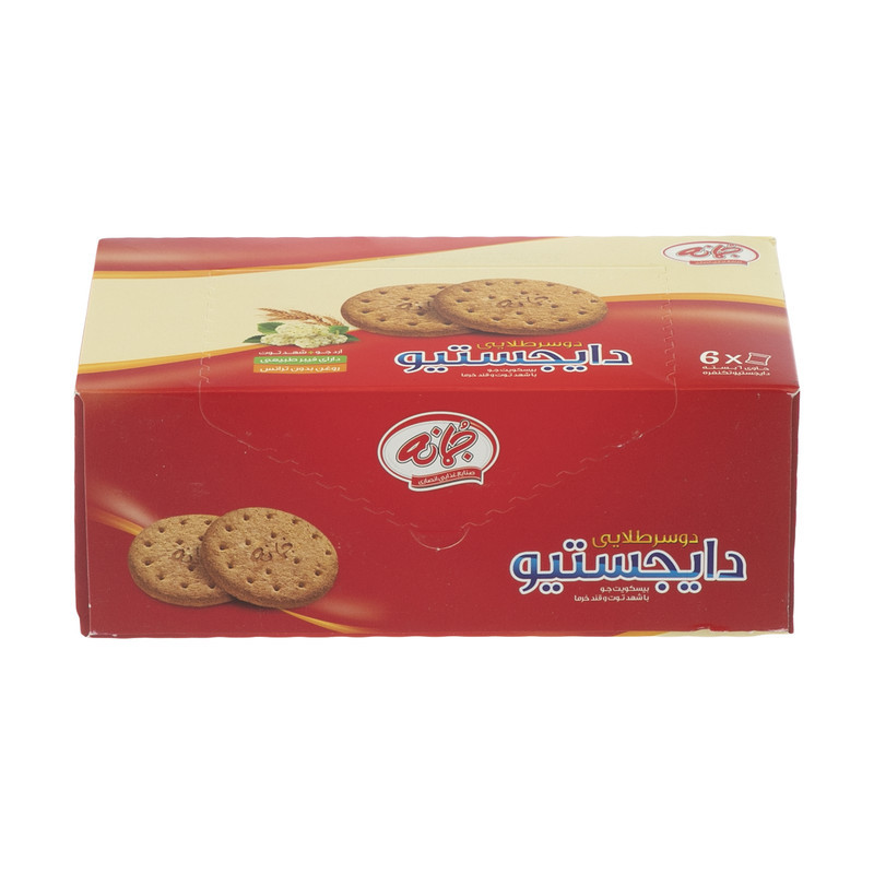 بیسکویت دو سر طلایی دایجستیو جمانه - 210 گرم