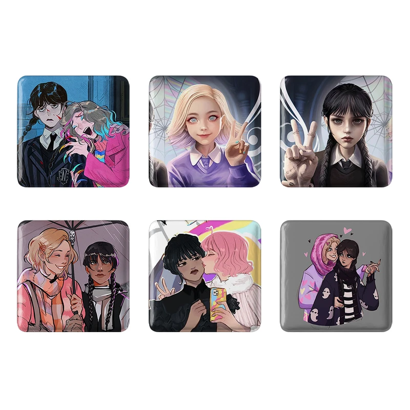 پیکسل خندالو مدل سریال ونزدی Wednesday کد 1599A مجموعه 6 عددی