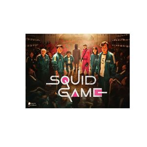 نقد و بررسی پوستر دیواری بادکنک آبی طرح بازی مرکب مدل Squid Game توسط خریداران