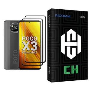 Ricomm CH Glass MIX002 Screen Protector For Xiaomi Poco X3 Pack Of 2