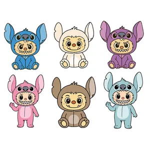 استیکر پارچه و لباس پاد آفرین مدل عروسک لبوبو کد S2292