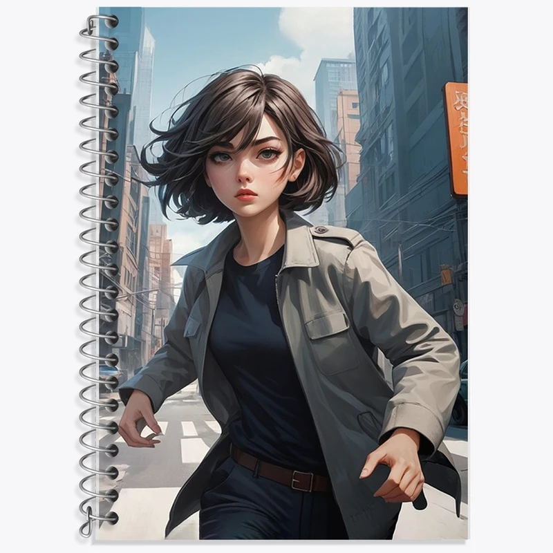 دفتر زبان 50 برگ خندالو مدل سه خط طرح دخترانه کد F2883