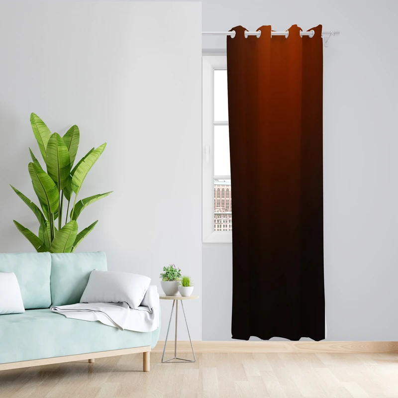 پرده طرح سایه روشن مدل مخمل پانچی کد L 663 Z سایز 140x200 سانتی متر